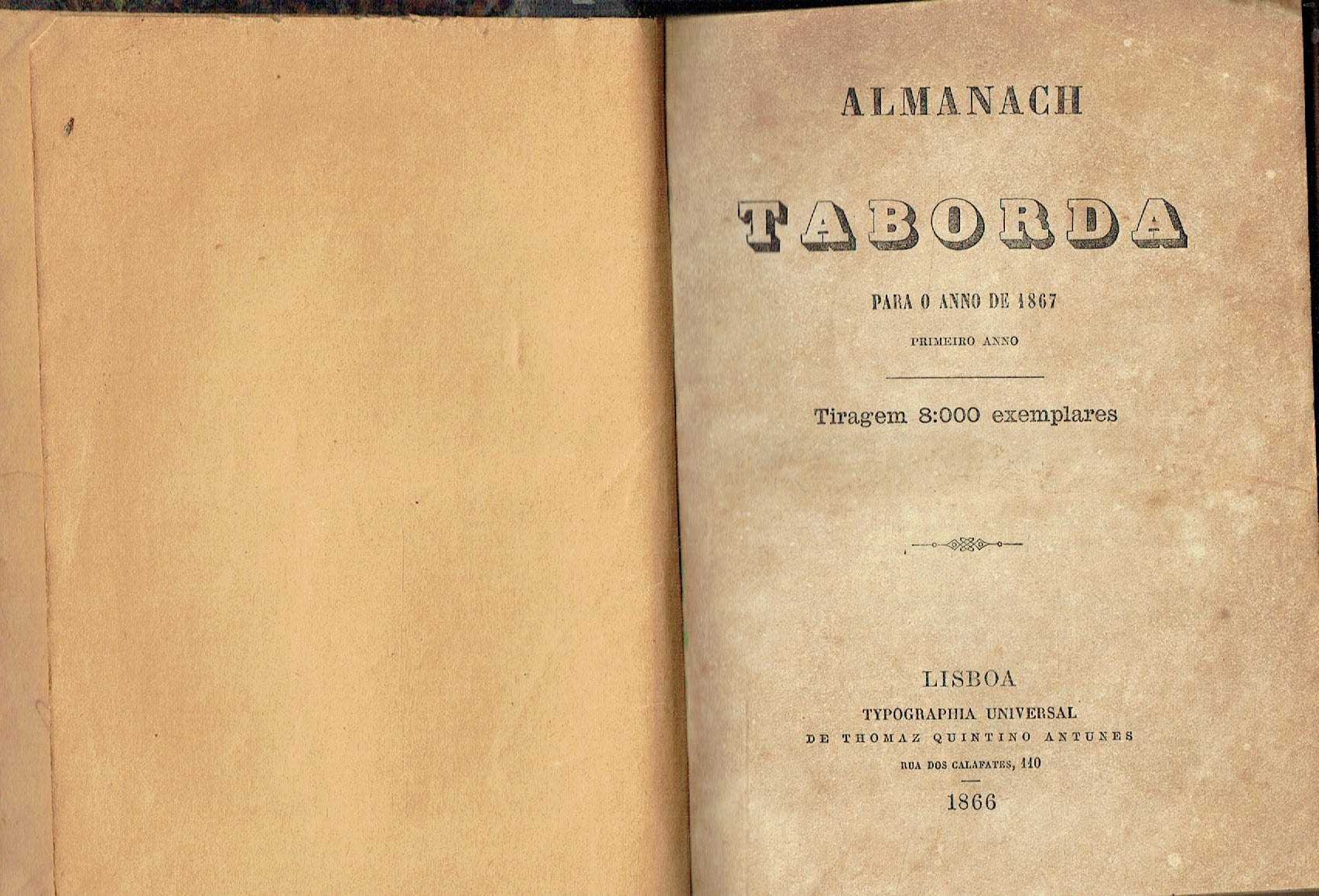 12651

Almanach Taborda 1867 e 1868