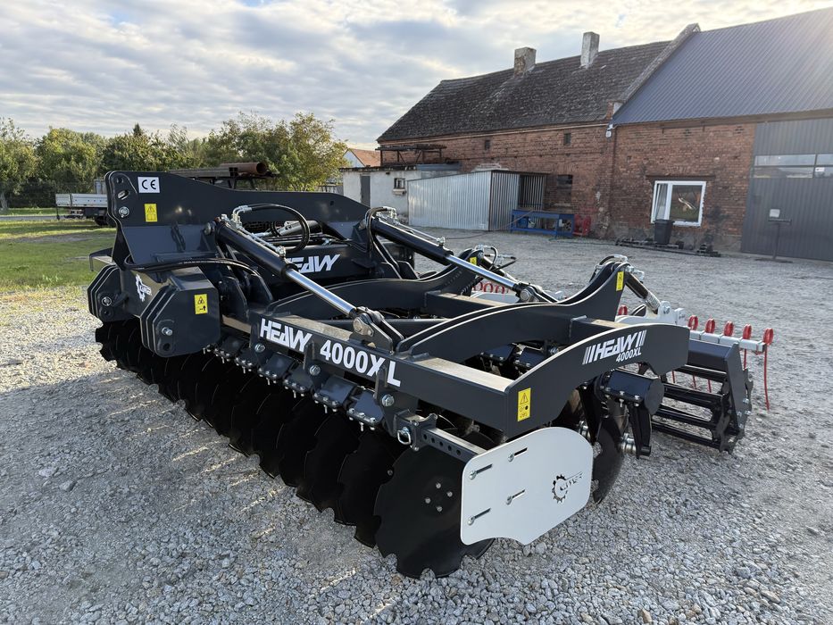 Ciężka brona talerzowa hydraulicznie składana KAMER HEAVY 4000 XL