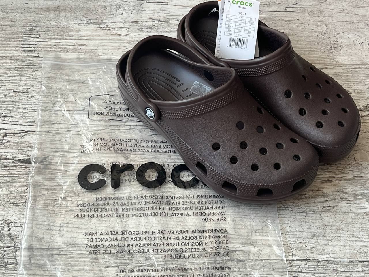 Crocs classic clog  braun