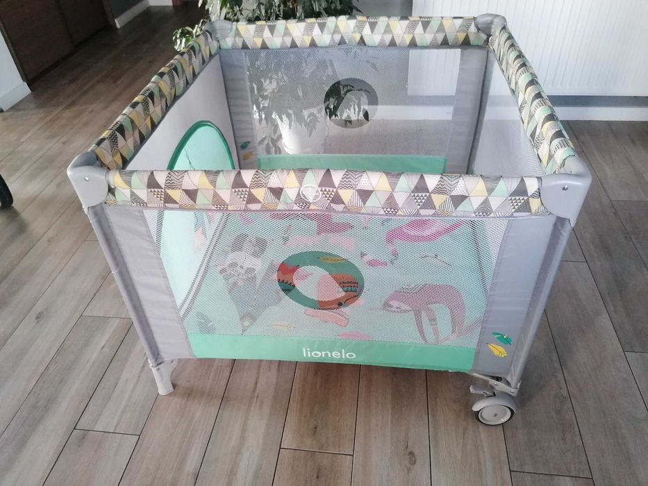 Kojec Lionelo Lene Green Turquiose wymiary 100cmx100cmx75cm