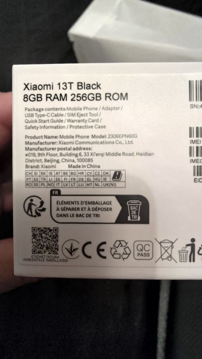 Xiaomi 13T 8/256+ etui na telefon z włókna węglowego.