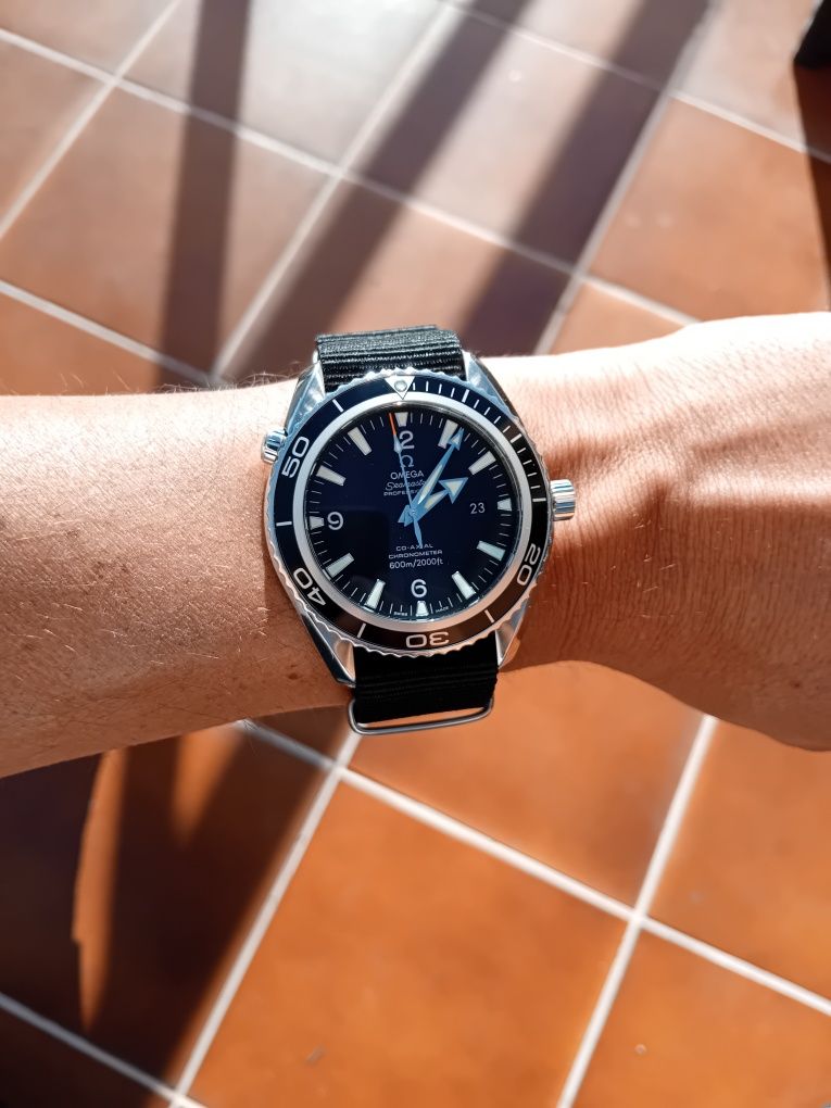 Pulseira 22mm para relógio Omega Seamaster45 e speedmaster de 18mm.