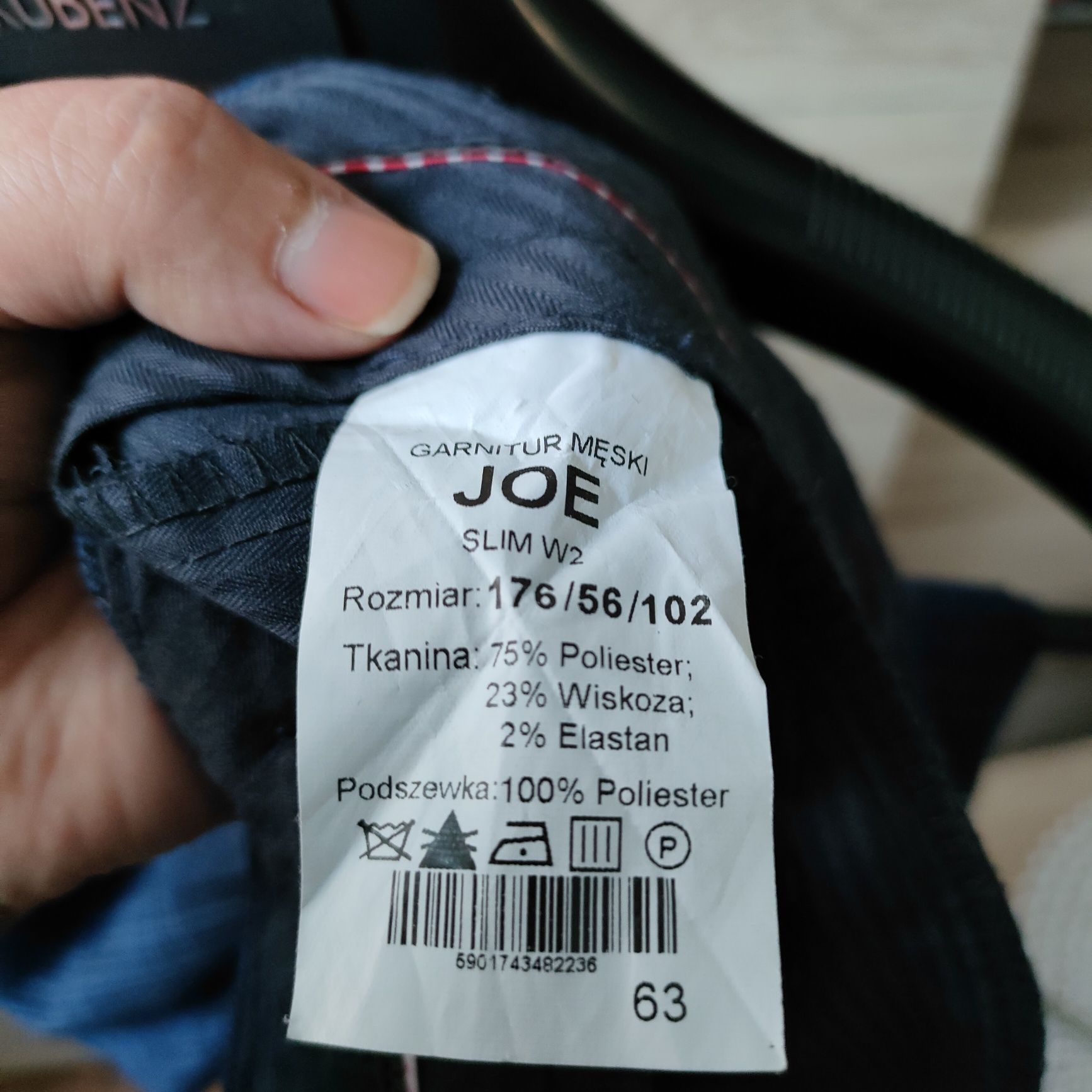 Garnitur męski Kubenz Joe Slim 176/54/98