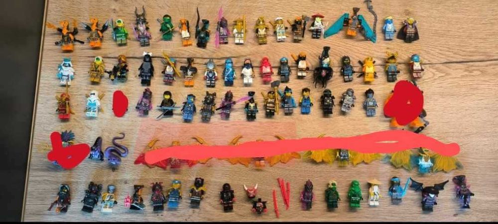 mini figurki lego ninjago