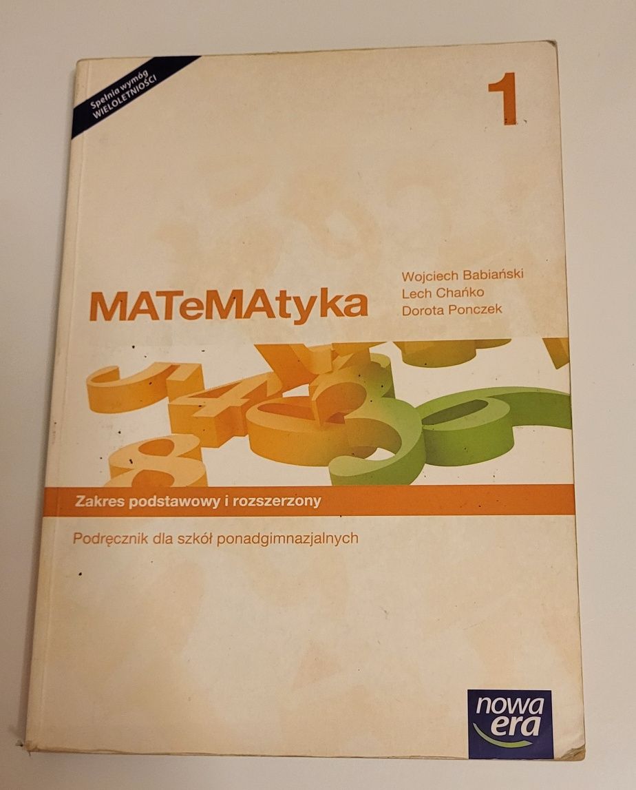 Podręcznik MATeMAtyka 1 Zakres Podstawowy i Rozszerzony