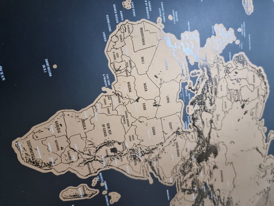 Mapa zdrapywanka do zdrapywania