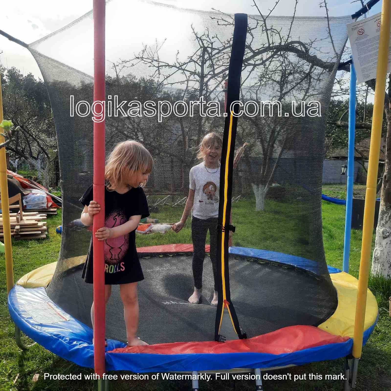 Батут з внутрішньою сіткою JUST FUN 244 см. багато різних розмірів