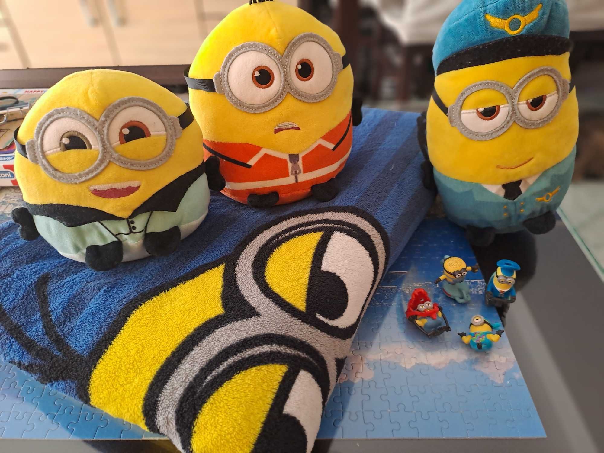 Kocyk minionki + maskotki pluszaki minionki