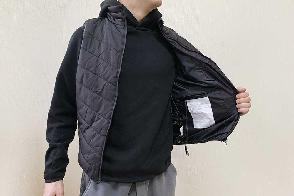 Жилетка тепла зимова Lesko M01-9S безрукавка з підігрівом від павера