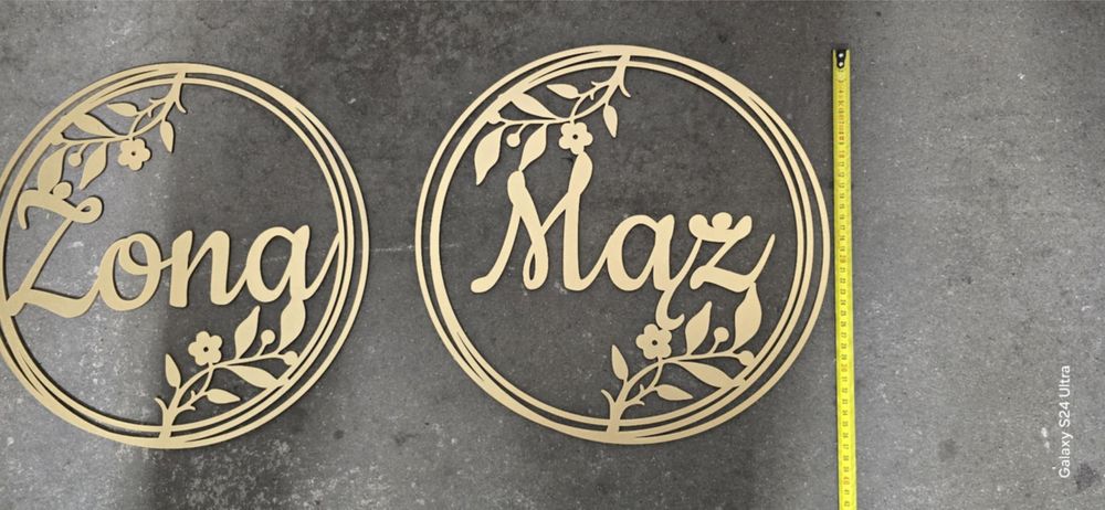 Obręcze „Mąż”, „Żona”