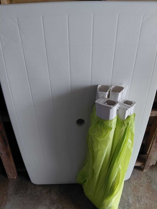 Mesa exterior plastica branca