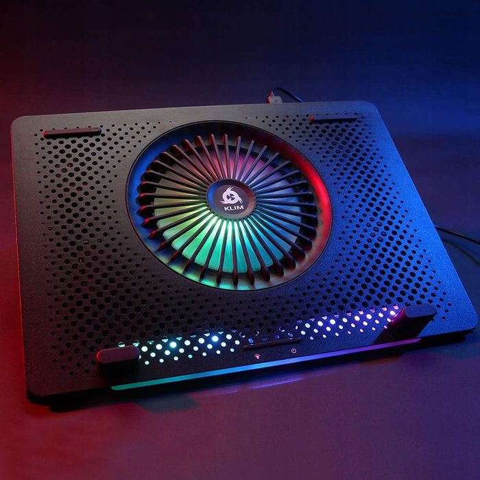 Podstawka chłodząca pod laptopa Klim LED RGB podkładka gamingowa regul