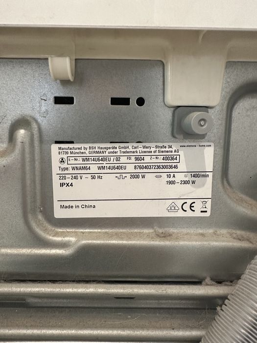 Пральна машина 9кг, Siemens iSensoric WM14U640EU