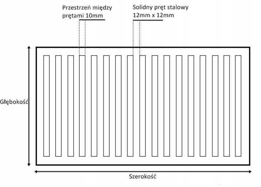 RUSZT DO KOMINKA PIECA 22x22 37x26 45x30 lechma spartherm TABLICZKOWY