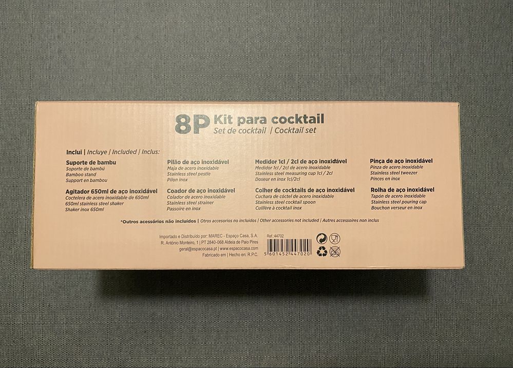 Conjunto para Cocktail com 8 peças