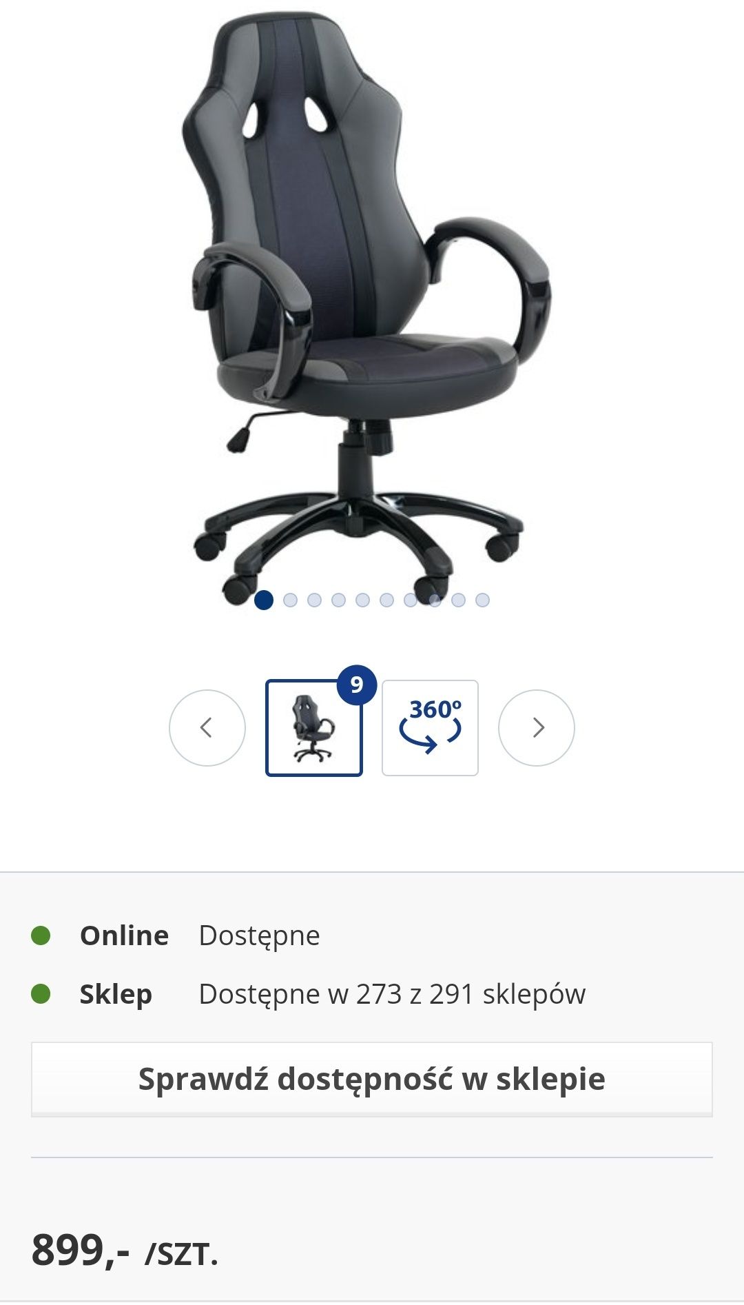 Krzesło Fotel gamingowy AGGESTRUP Jysk