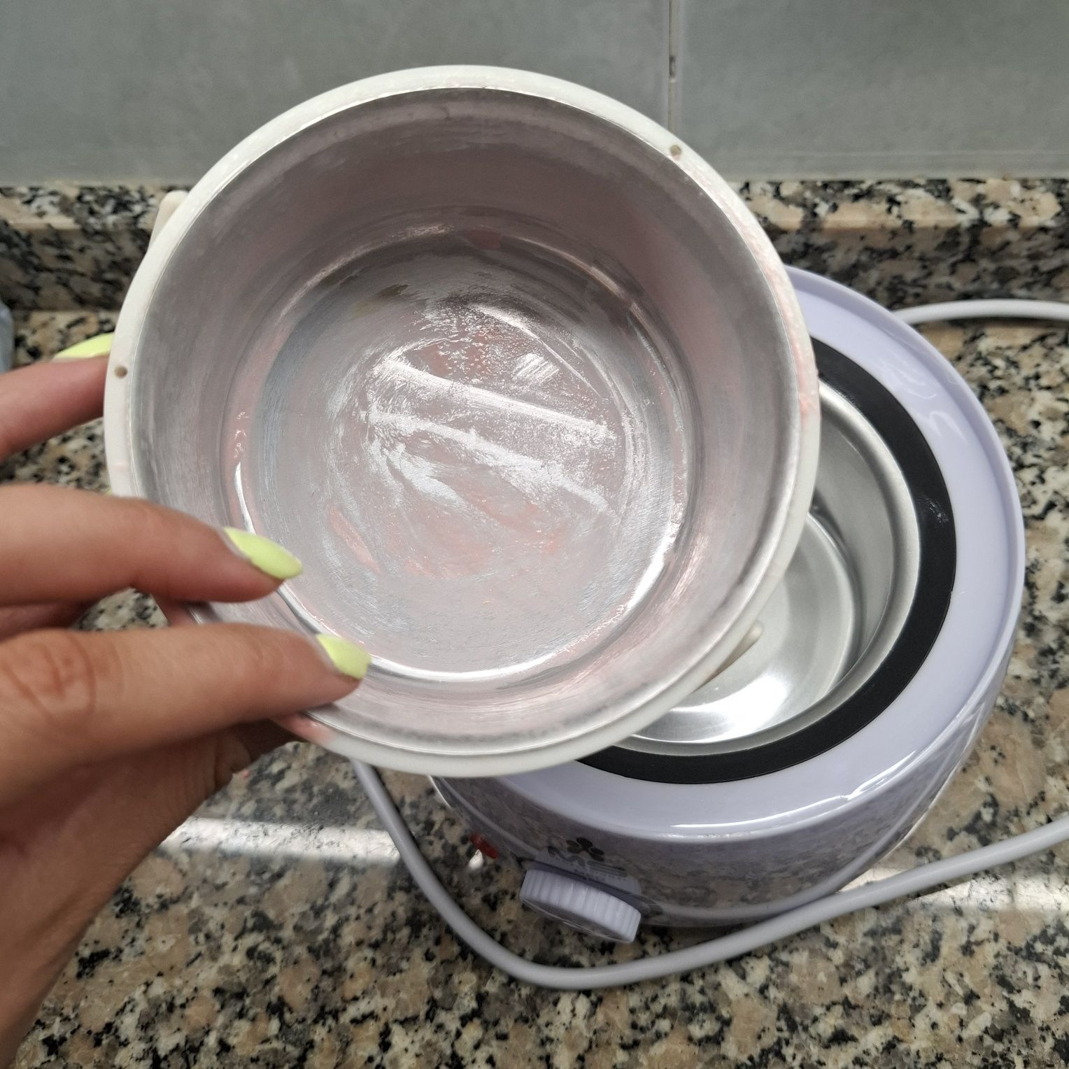 Máquina cera quente