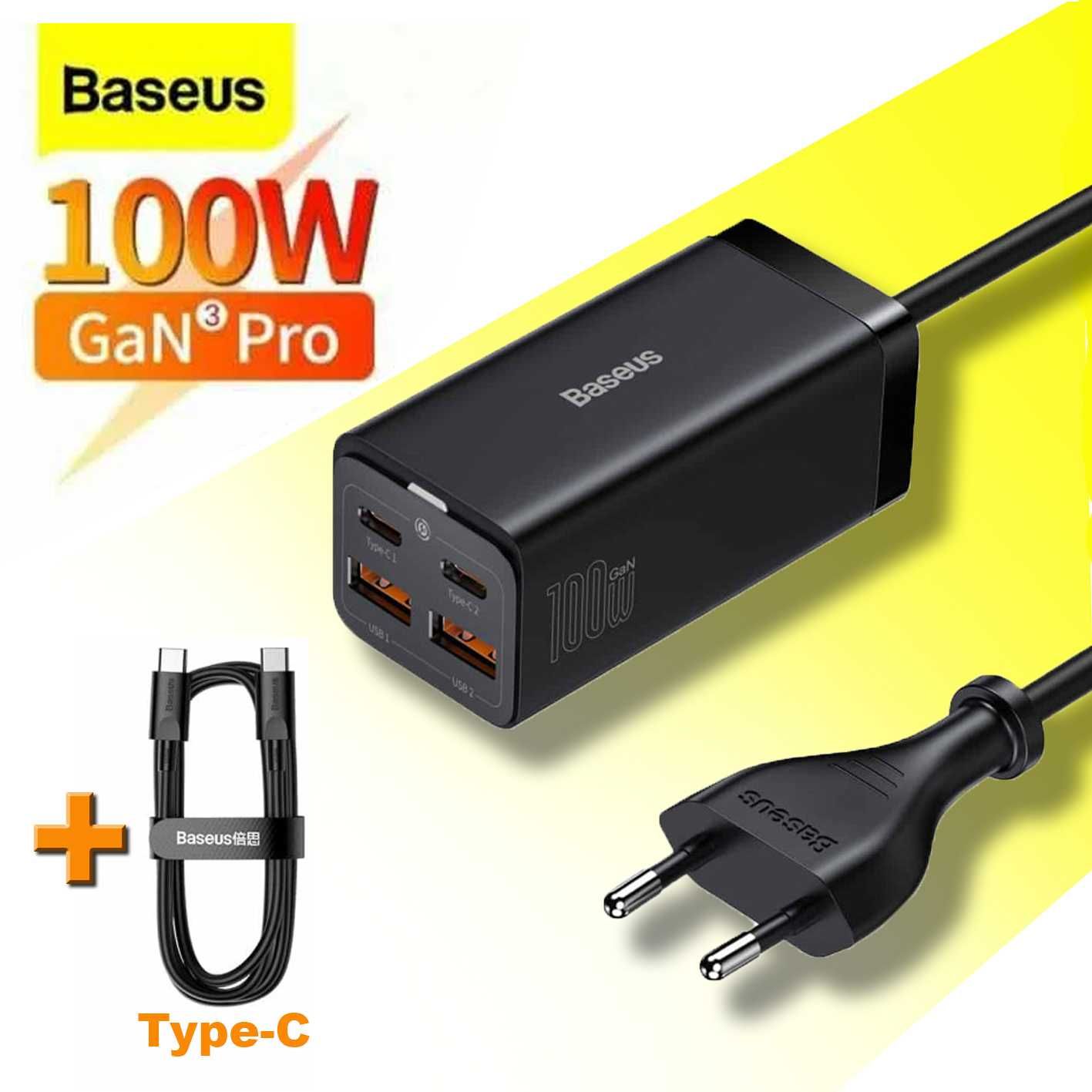 Зарядний пристрій від мережі Baseus GaN3 Pro 100W