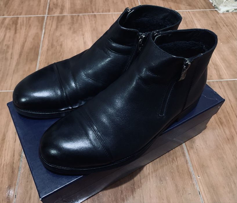 Ботинки мужские зимние черные Welfare классика