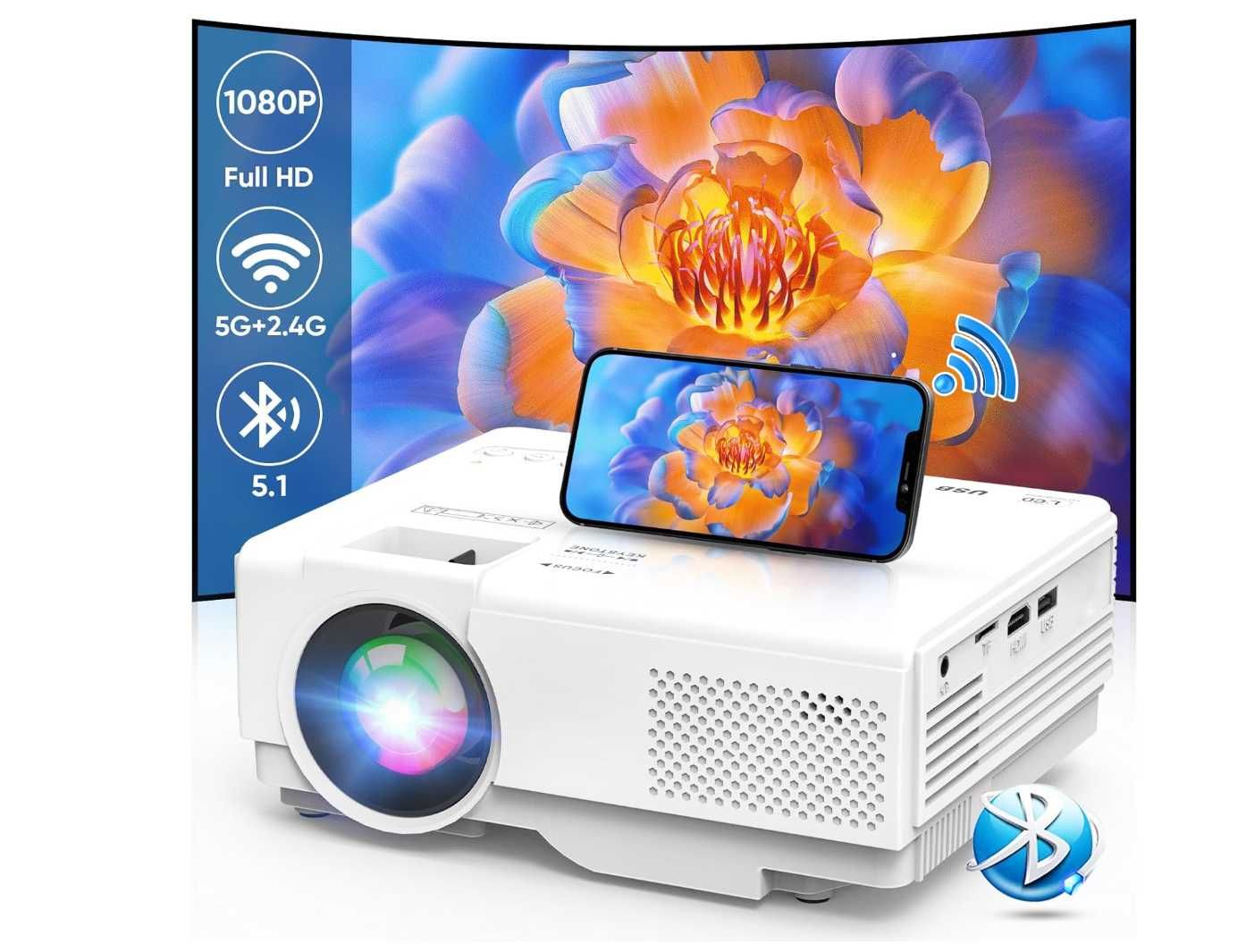 Projektor lcd akatuo xr31 fullhd wifi bluetooth zoom usb 200''