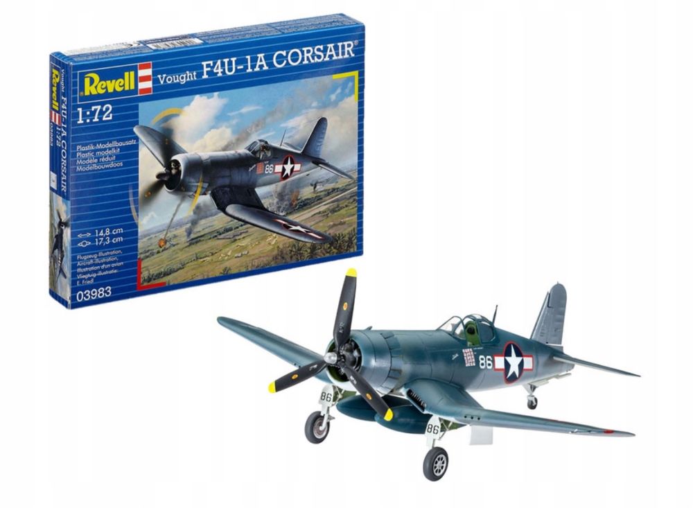 Model do sklejania Revell 03983 samolot Vought F4U-1D CORSAIR 1:72