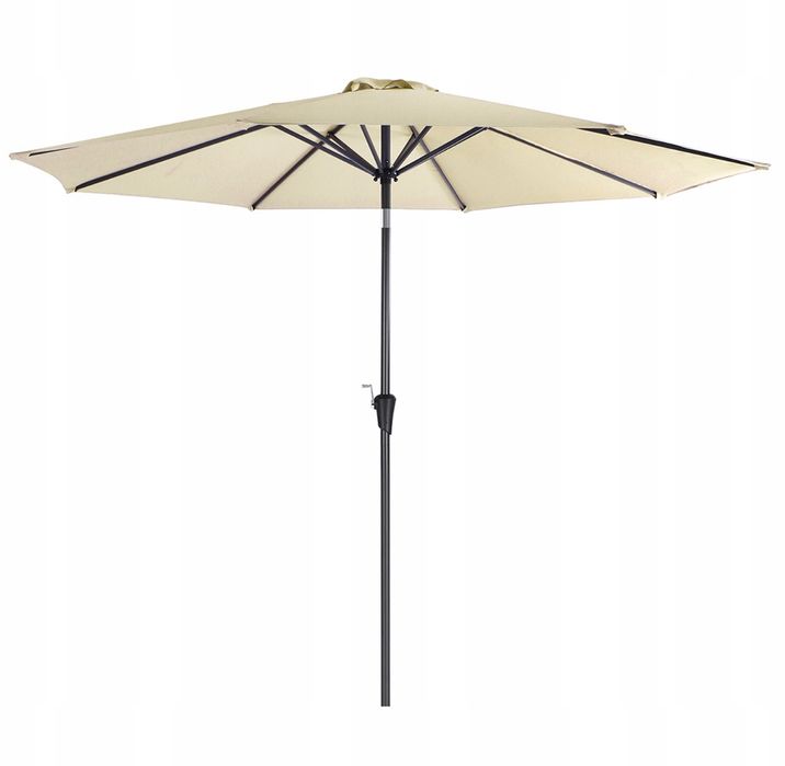 Songmics Parasol 300 Cm Upf 50+ Składany Beżowy Gpu30Be Powystawowy
