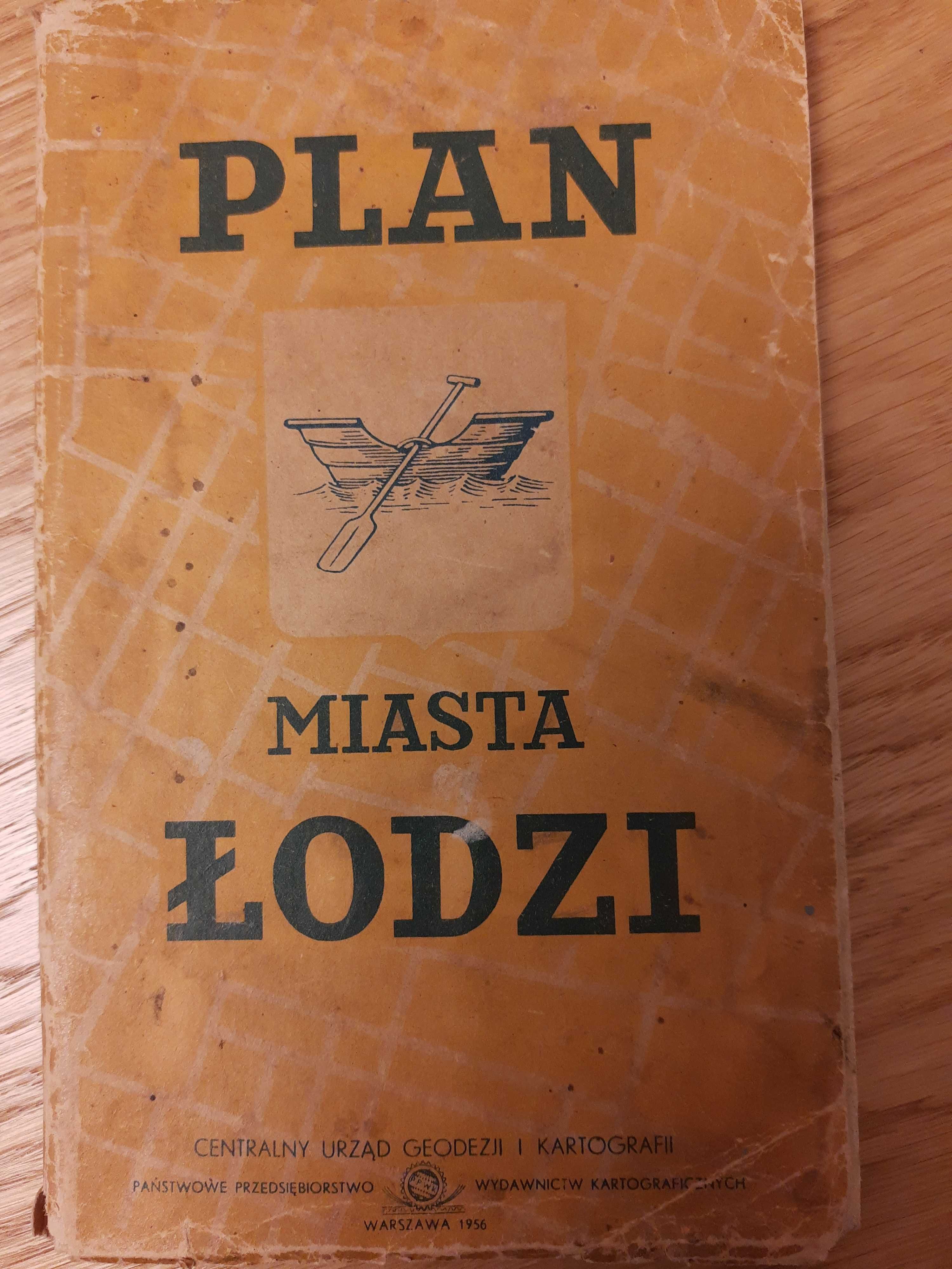 Mapa miasta Łodzi 1956r.