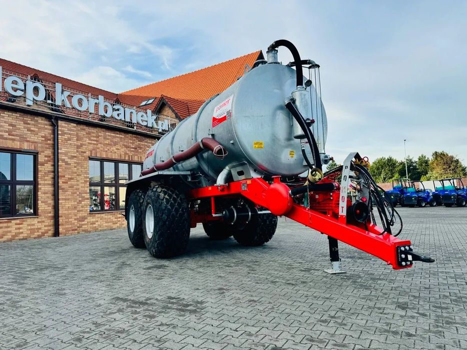 Beczka o pojemności 16 000 litrów T-516 Ocynkowany dostępny od ręki  Wydajny wóz asenizacyjny Pomot Chojna Beczka do gnojowicy