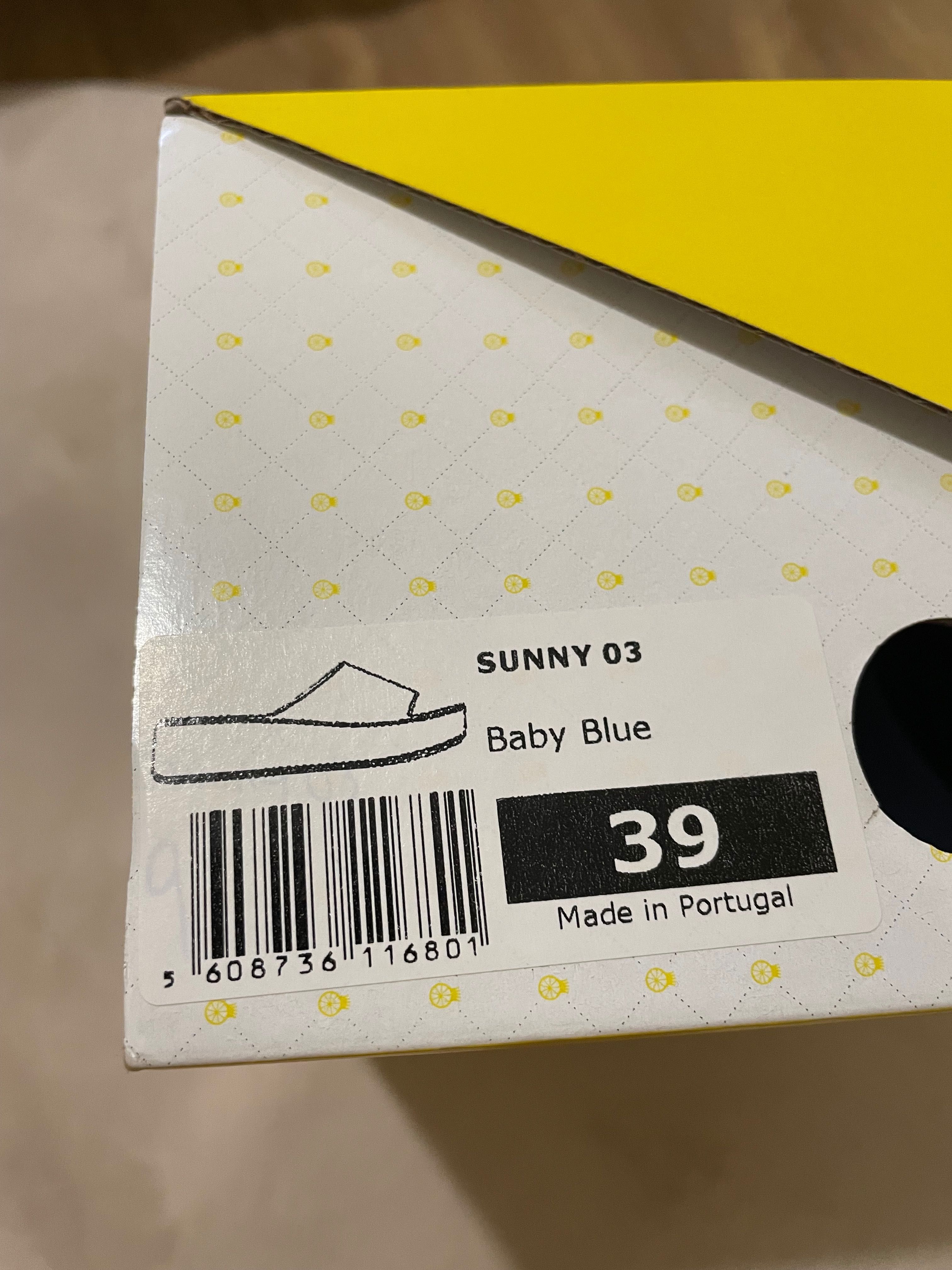 Chinelos de praia marca Lemon Jelly 39 azul de senhora azul