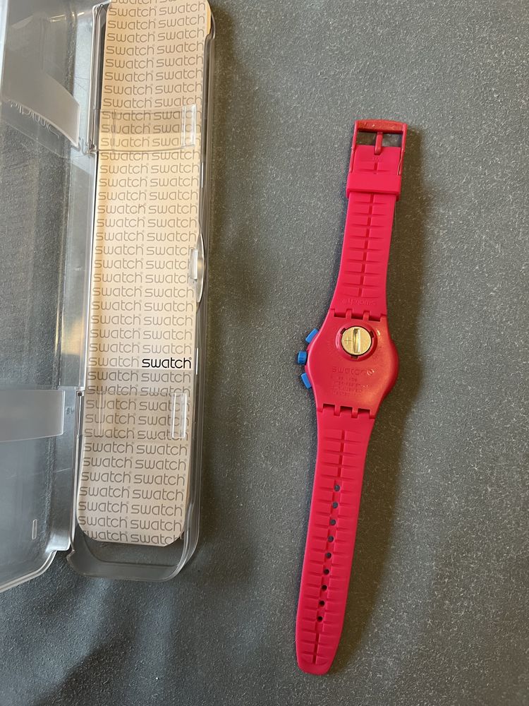 Relogio swatch rosa