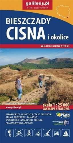 Mapa tur. - Bieszczady, Cisna i okolice 1:25 000 - praca zbiorowa