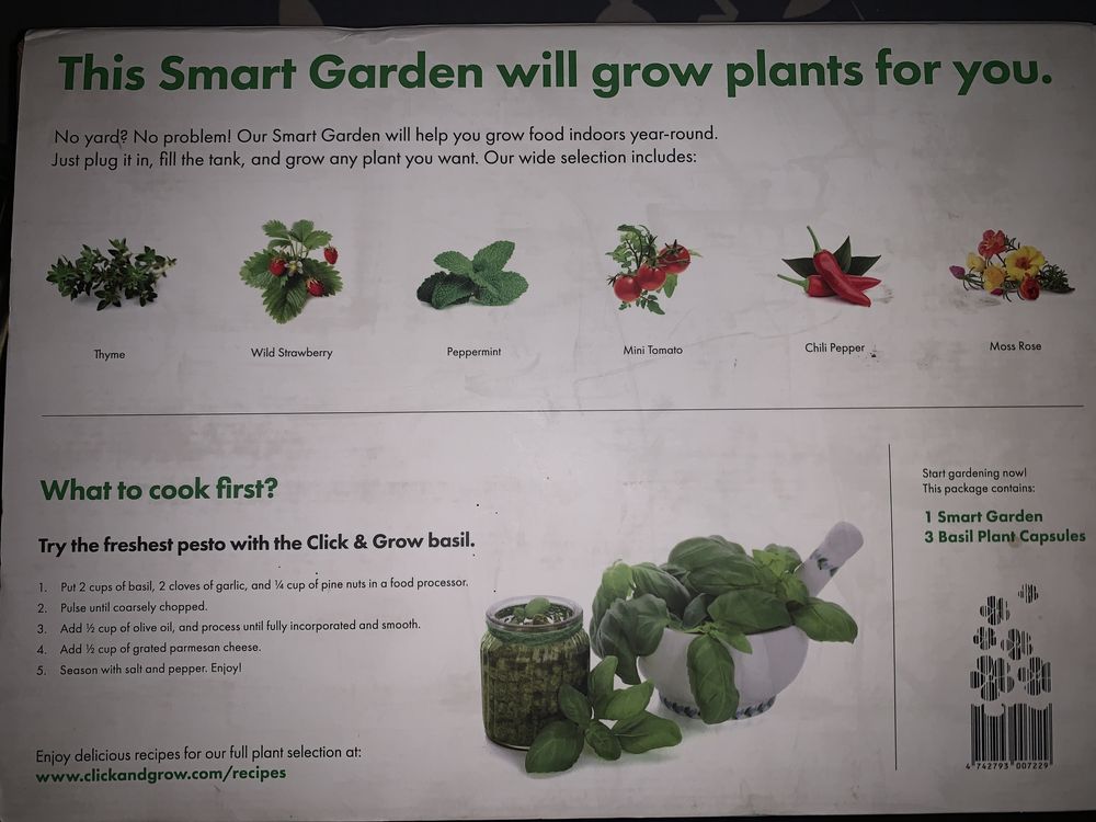 Smart garden ckick & Grow