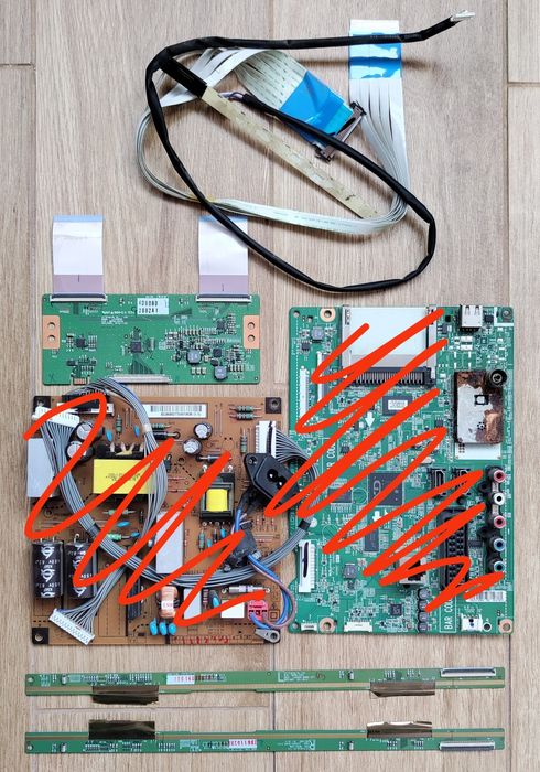 Запчастини з телевізора LG 32LS340T. LED підсвідка, динаміки та інше