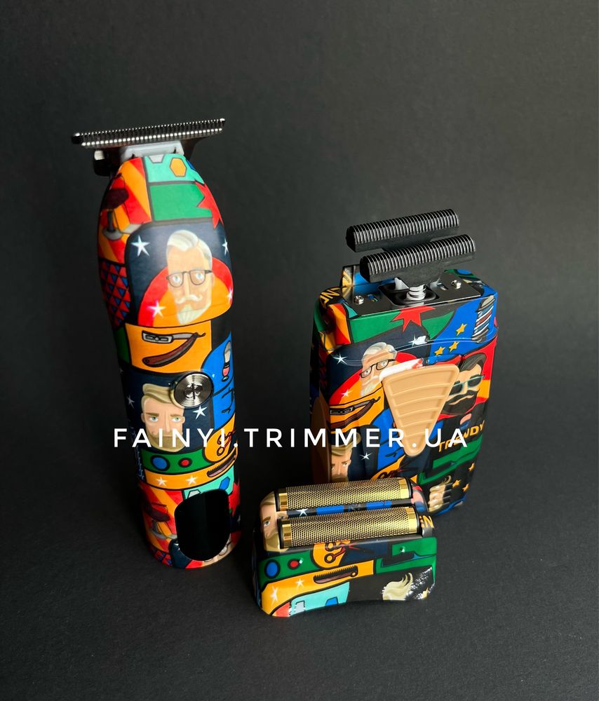 ‼️РОЗПРОДАЖ‼️Набір 2в1 Color Trendy тример+шейвер для голови та бороди