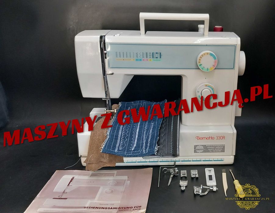 Maszyna do szycia Bernette Szwajcaria skóra jeans filc 12MSC GWARANCJI