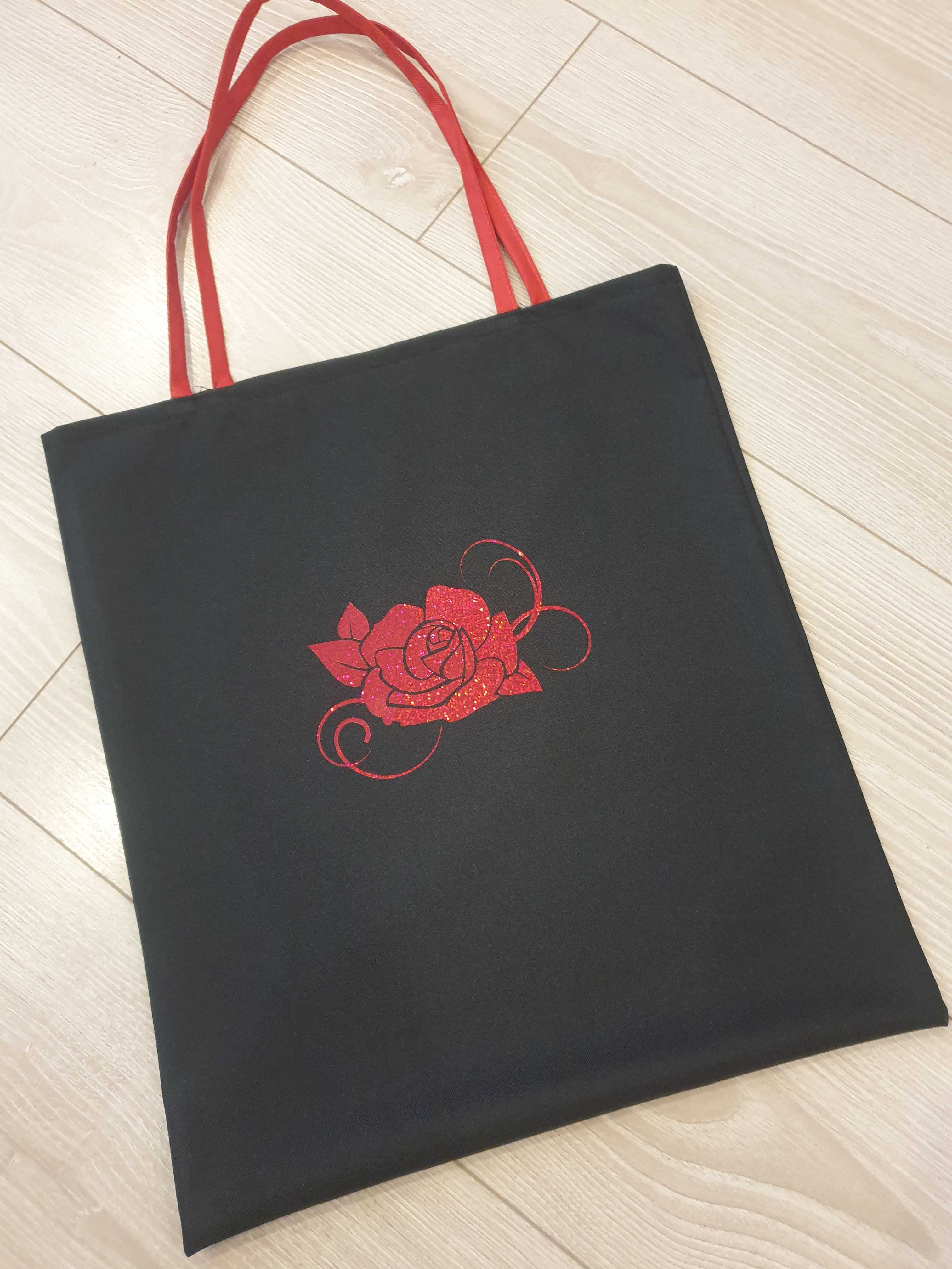 torba z nadrukiem róża