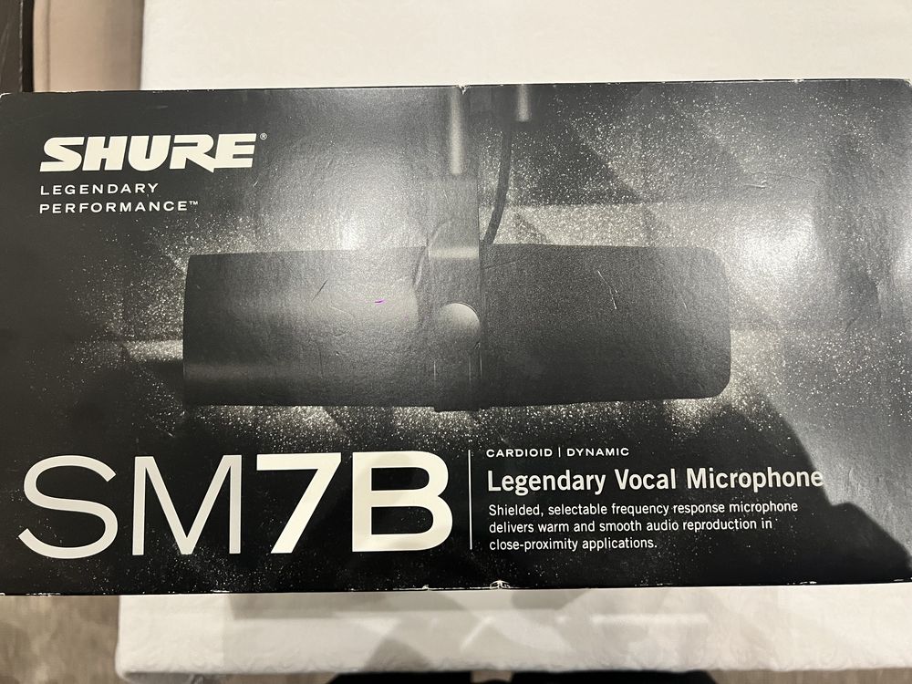 Microfone shure 7mb - podcast e música