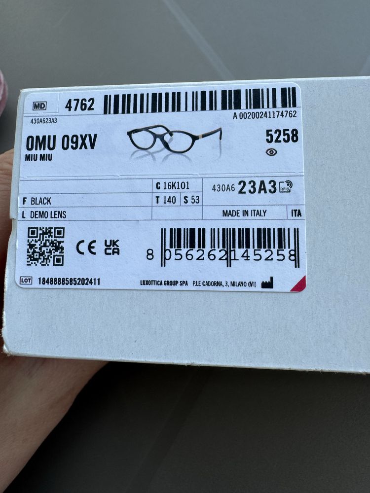 Оправа MIU MIU MU 09XV 16K1O1 53 Оригінал