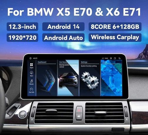 Radio samochodowe BMW X5 E70 X6 E71 Android CarPlay