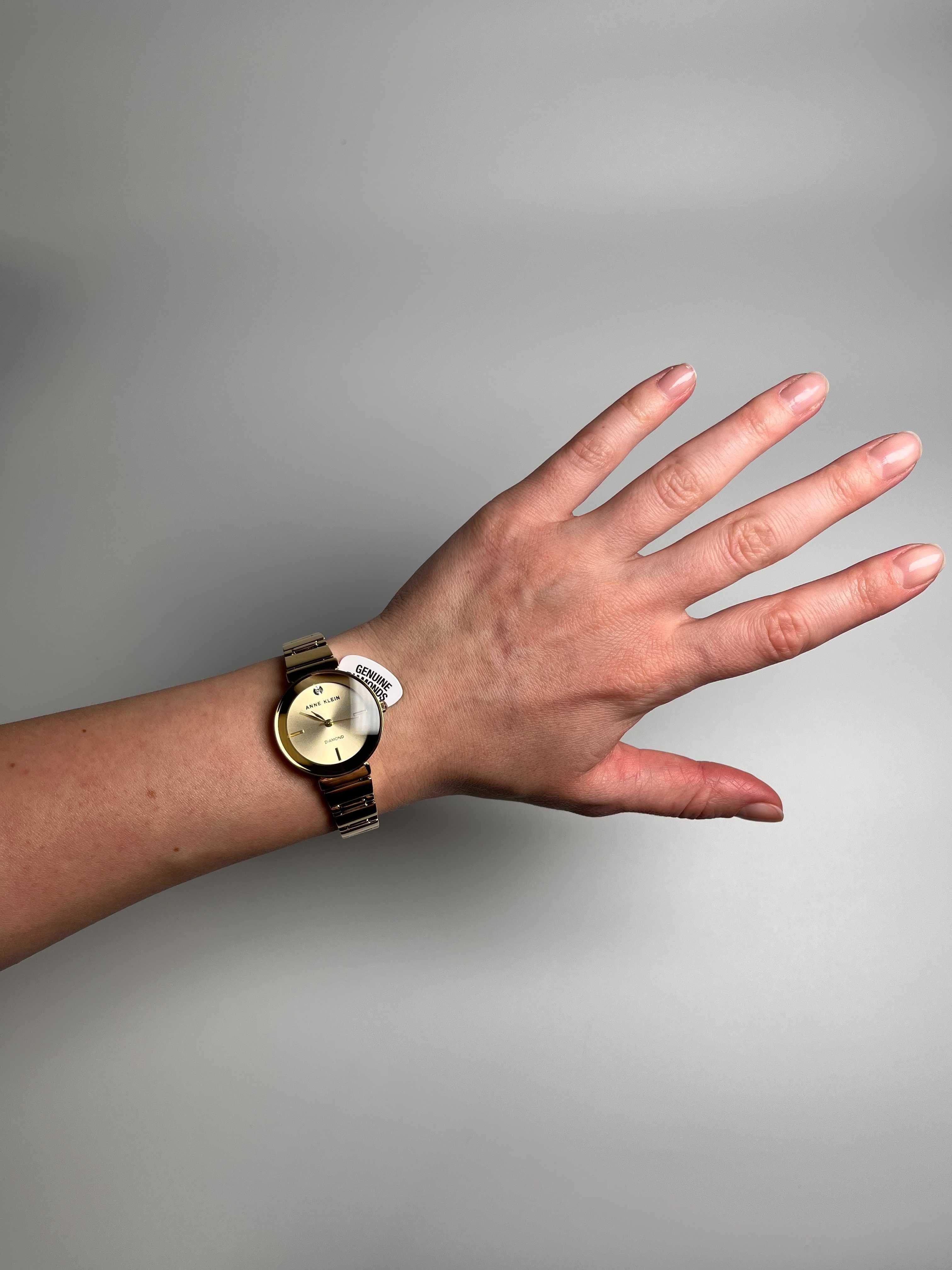 жіночий золотистий годинник Anne Klein AK/2434CHGB, женские часы Ø28мм