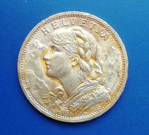 Moeda ouro 20 Francos Suíços 1911