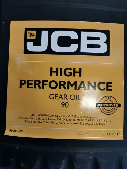 Olej przekładniowy JCB HP90 - 20 l (4000/0305E)
