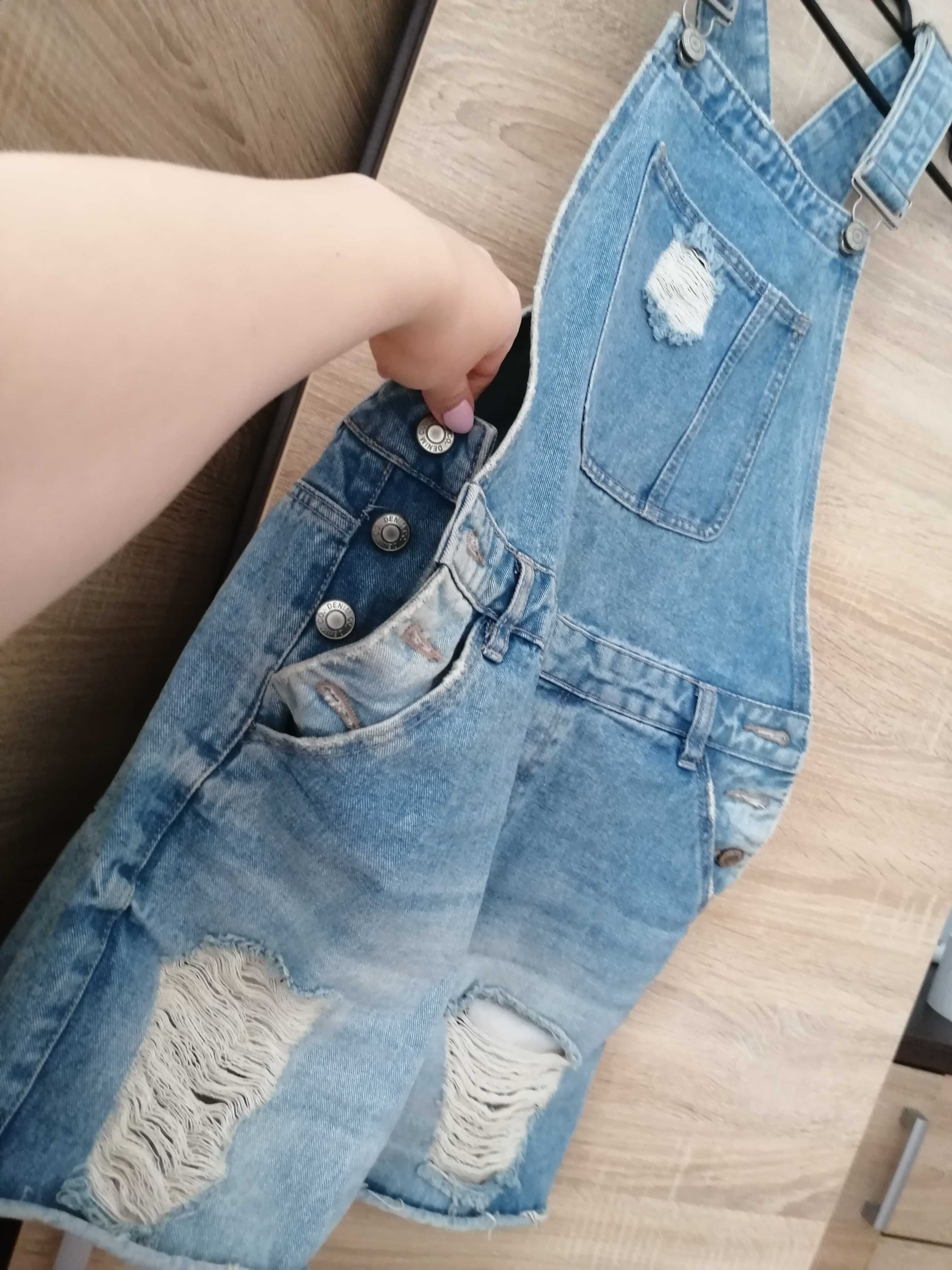 Ogrodniczki jeans rozm 38