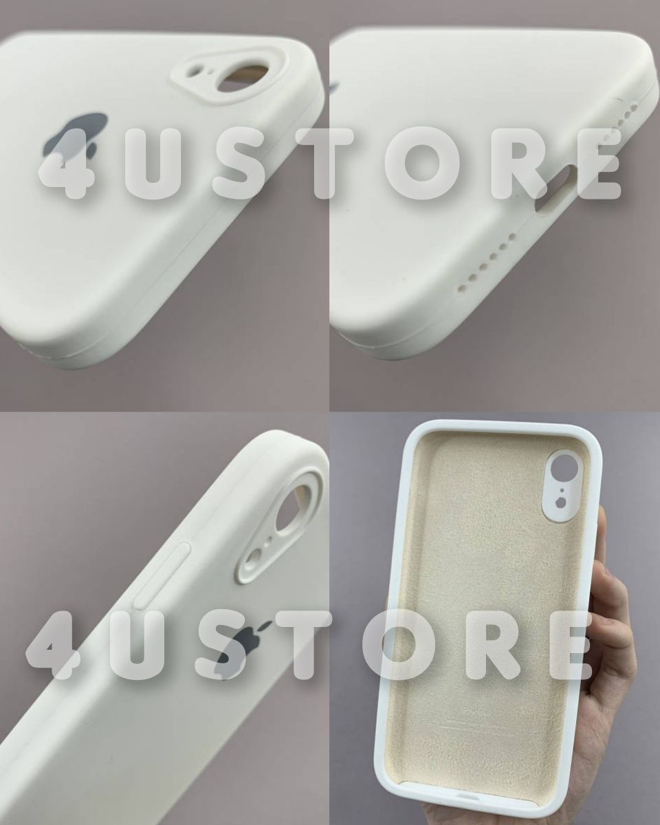 Чехол силиконовый на iPhone XR квадратный борт закрытая камера чохол