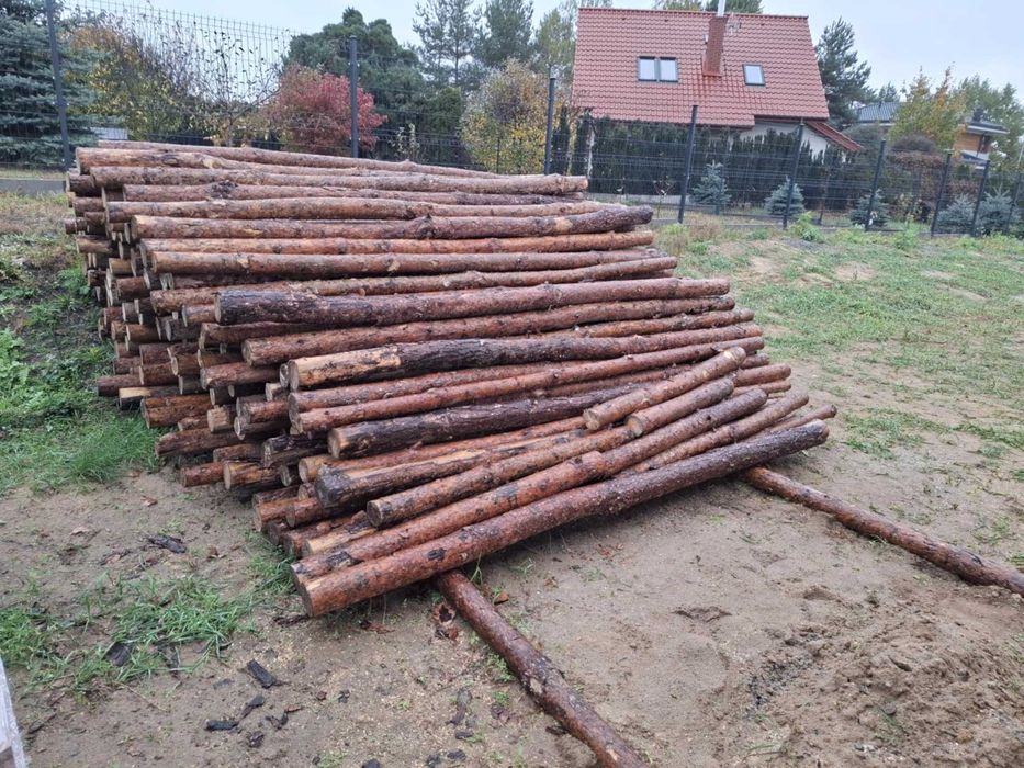 Stemple budowlane drewniane