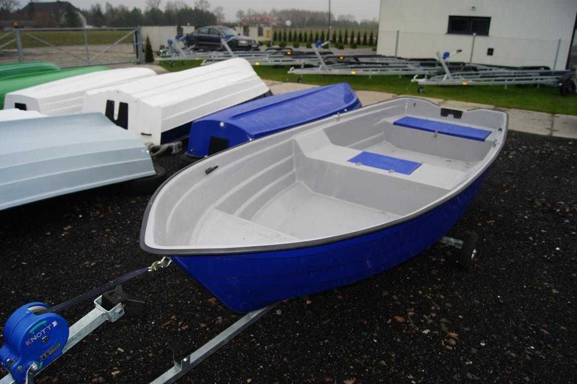 NOWA łódź  wiosłowa wędkarska 4m/150 MARIO 400 przyczepka