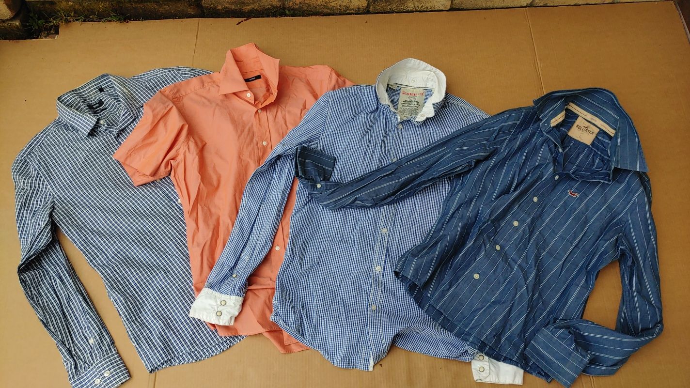 Hugo Boss Hollister Scotch&Soda rozm L 4 koszule okazja