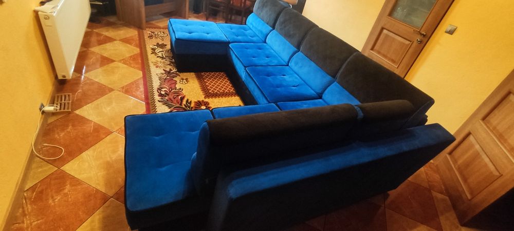Narożnik z funkcją spania w kształcie U 290x202