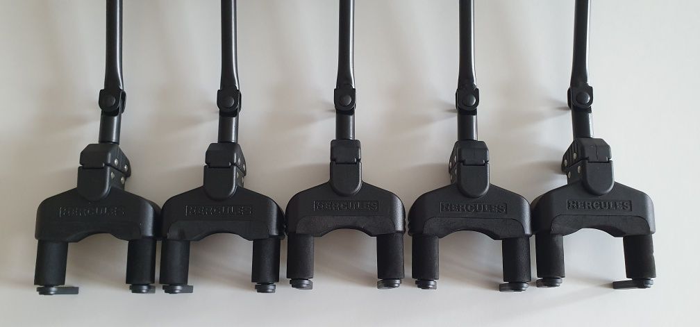 5x Hercules GSP40SB uchwyt wieszak ścienny na gitarę