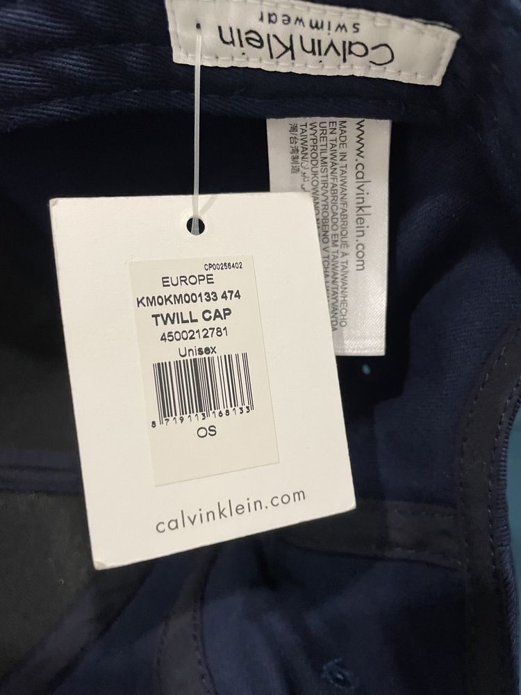 Ck calvin Klein dżokejka czapka cup z daszkiem granatowa unisex